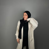 Langer Cardigan | Beige - Kleidung