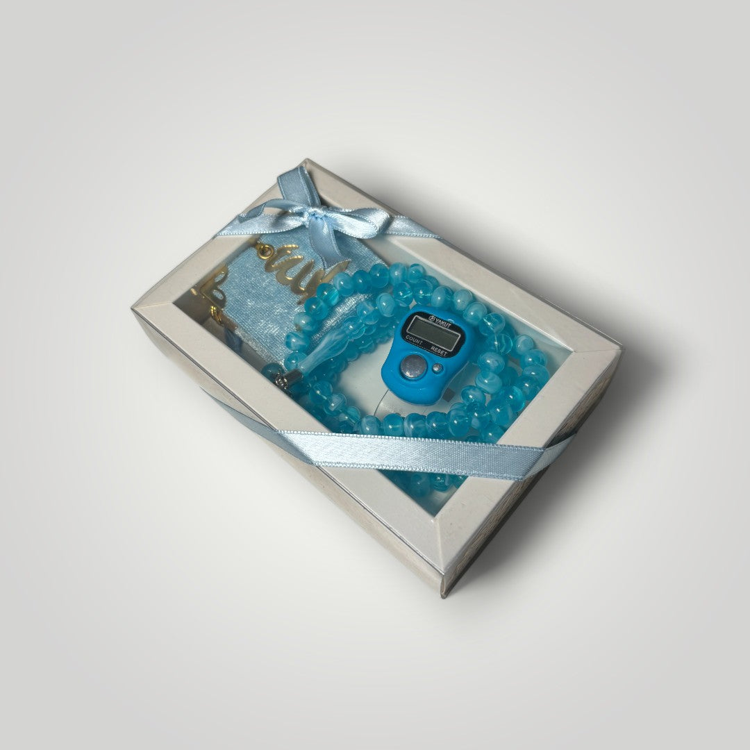 Geschenkset 3 tlg. - Baby Blue - Hira