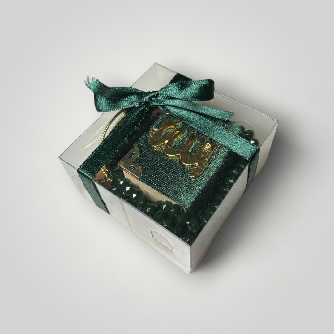 Mini Quran / Tasbih Set - Royal Green - Hira