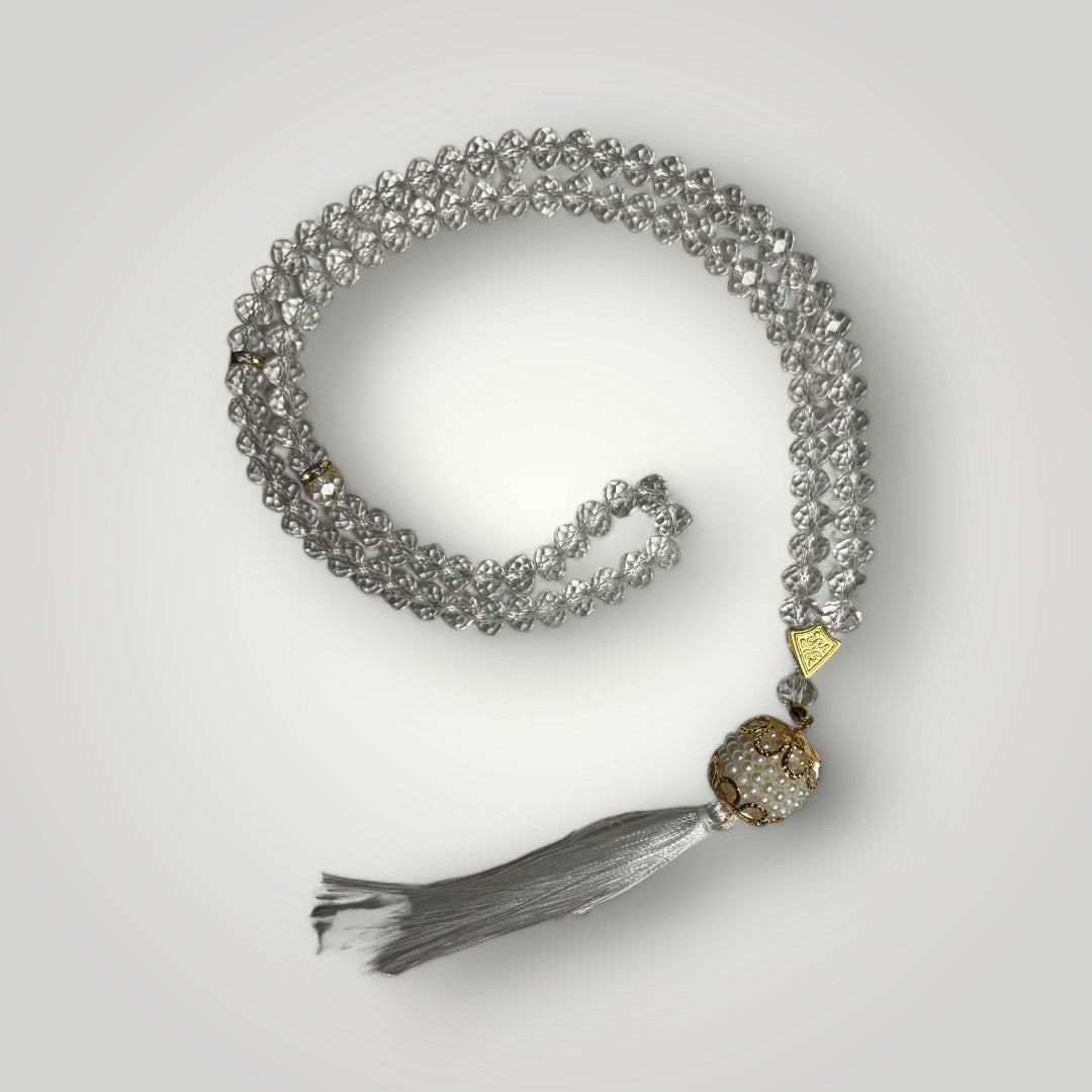 Diamond Tasbih - Transparent - Hira