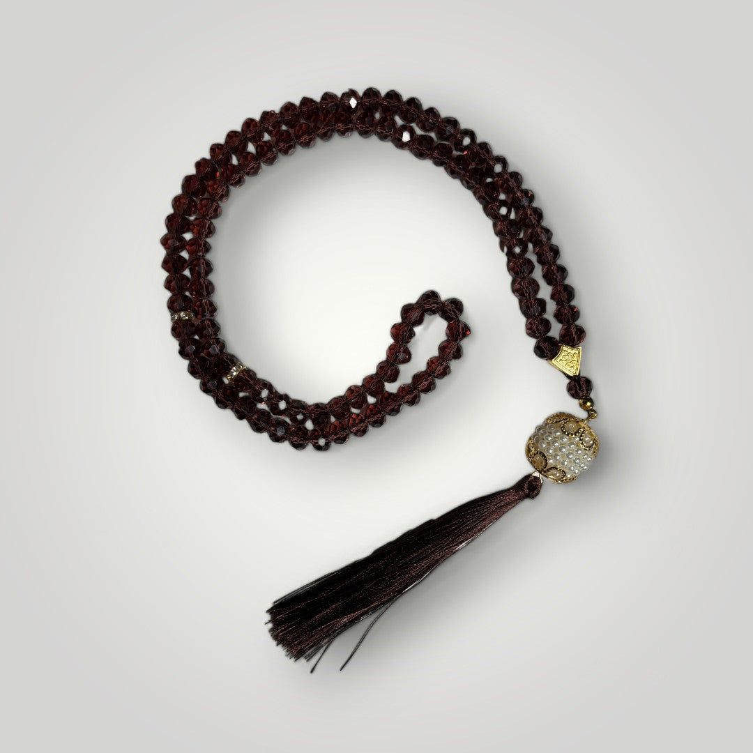 Diamond Tasbih - Brown - Hira