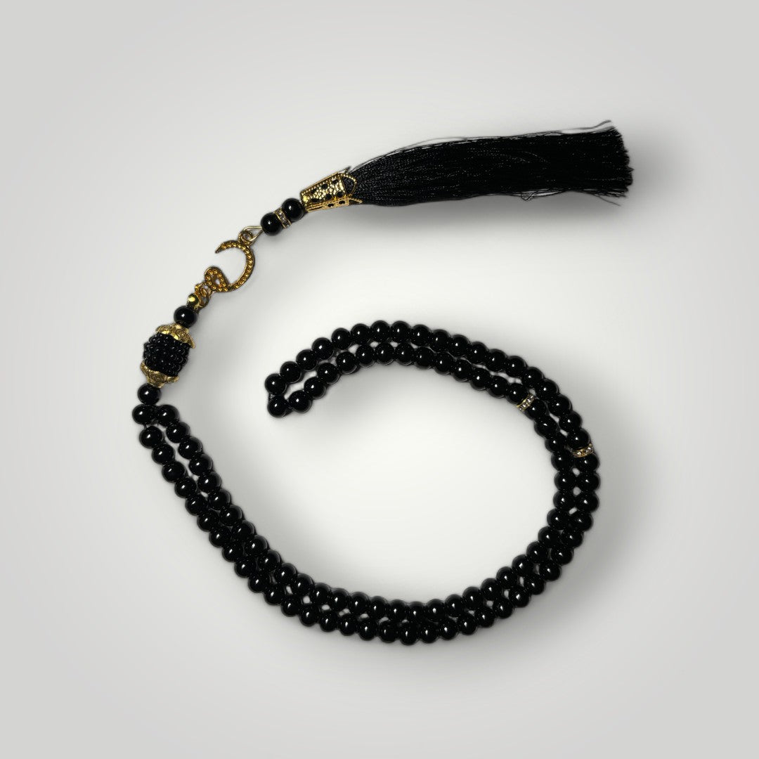 Perlen Tasbih - Schwarz - Hira