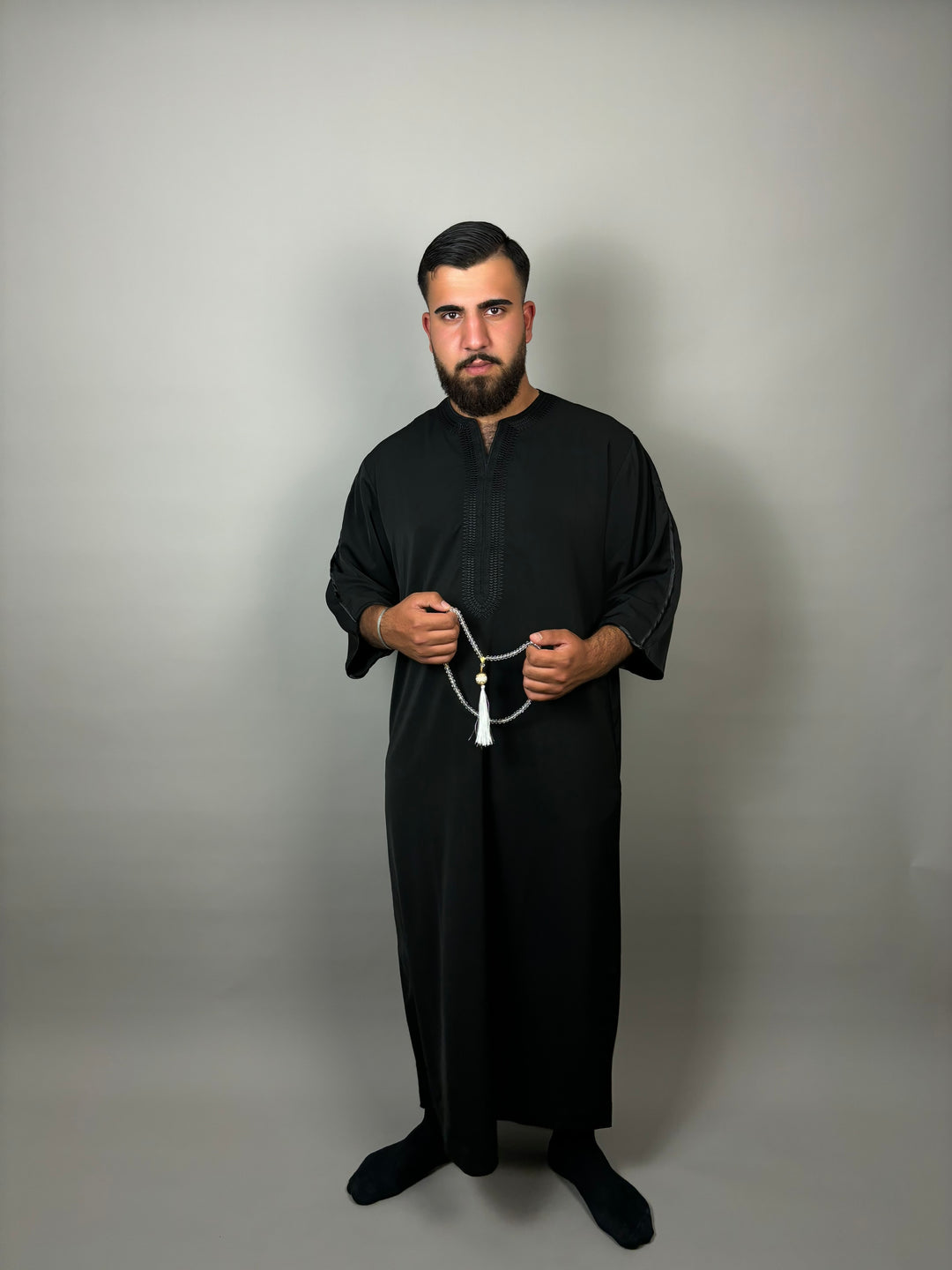 H I R A Jalabiya - Black - Hira