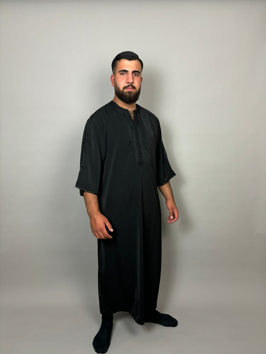 H I R A Jalabiya - Black - Hira