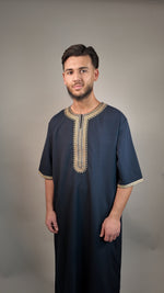 HIRA Jalabiya - Schwarz/Gold - Hira