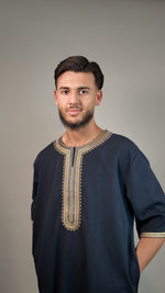 HIRA Jalabiya - Schwarz/Gold - Hira